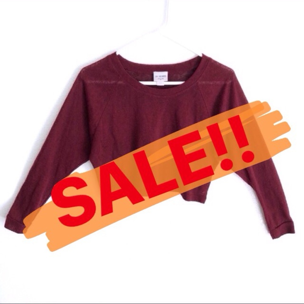 PacSun | Maroon Crop Top